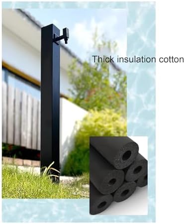 Garden Faucets, Outdoor Spigot, Outdoor Faucet, Outdoor Column Faucet Column, Freestanding Garden Fountain with Hose Holder and Multi-Function Sprinkler(12 * 12cm/4.7 * 4.7in) - Image 4