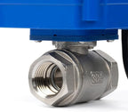Motorized Ball Valve 1/2 in U.S. Solid 110V AC NSF Certified 304 Stainless Steel Full Port NPT Auto Return Normally Open with US Plug - Image 7