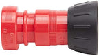 FireHoseDirect Heavy Duty Plastic 1 1/2 inch Fire Nozzle (NH) with Durable Rubber Bumper - Red - Image 3