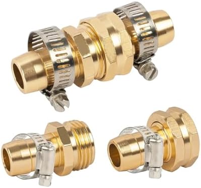 Hose Connector 5Sets Garden Hose Repair Connector,Claps Female&Male Garden Hose Fittings for Garden Fitting by Unknown