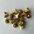 50Pcs Brass Irrigation Thread Mist Nozzle Low Pressure Misting Sprayer Water Nozzles UNC10-24 for Dust Control Outdoor Cooling System(0.3mm) - Image 5