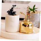 Retro Brass Watering Can Vintage Style Water Spray Bottle for Gardening Photography Props and Indoor Plants 1.5L Capacity Detachable Sprinkler Head - Image 3