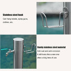 Generic Stainless Steel Garden Water Column with Faucet for Washing and Watering, Outdoor Water Tap Anti-Freezing Fountain and Hose Stand, 20.5×86CM - Image 5