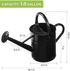 1 Gallon Watering Can for Outdoor&Indoor Plants，Black - Image 2