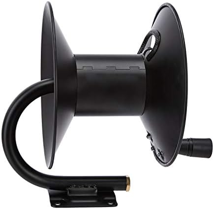 Amazon Basics Retractable Air Hose Reel - Fits 3/8-Inch 50-Feet Air Compressor Hoses, Portable, Works Well, 300PSI, Black, Hoses Excluded, Not for Water/Pressure Washers - Image 4