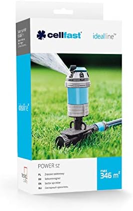 Cellfast Sector Sprinkler Power sz Ideal, 6 Functions, Spike Base, Adjustable Full or Part Circle, Coverage up to 346m², 52-061, Blue - Image 5