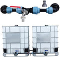 Rain Barrel Diverter Kit for 2 Barrels, Heavy Duty Brass Spigot with PE Hose Fittings, Leak Resistant Connector for IBC Water Transfer by Unknown