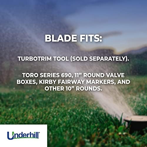 Underhill TurboTrim 11 Inch Blade for Golf Sprinkler Head Trim Tool, Grass Cutter, Lawn Trimmer, Irrigation System, TTRC-011, Black - Image 4