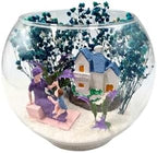 Welcome Glass Globe Terrarium, 5.9 x 5.1 inches, Preserved Flowers, Mother & Decorative Accent, Heart Balloons, Hospital Gift Alternative, New Born Celebration Decor - Image 3