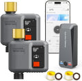 WiFi Water Timer for Garden Hose(2 Valves+1 WiFi Hub)，WiFi Hose Timer by Johgee