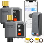 WiFi Water Timer for Garden Hose(2 Valves+1 WiFi Hub)，WiFi Hose Timer by Johgee