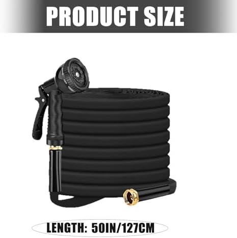 50FT Non-Expanding Garden Hose,Flexible Ultra-Light Water Hose,Multiple Layer PVC,Burst-Regular Lead-Free, Anti-Kink, High-Pressure Freeze Strong Water Hose - Image 4