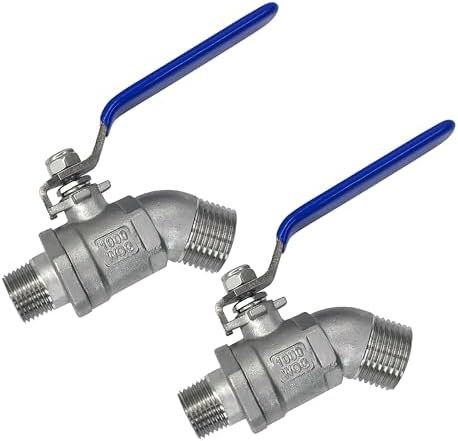 CMI Inc - 3/4" Garden Hose Thread x 1/2" National Pipe Thread Hose Bibb Valve, Stainless Steel Outdoor Faucet Water Spigot, Quarter Turn Full Port Ball Valve for Garden Line & Outside Faucet - 2 Pack - Image 2