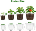 Bluepro Clear Nursery Pots with Drainage Holes, 6/8/10/12 Inch, 20-Pack - Image 2