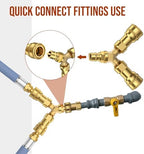 1/2 inch Natural Gas Y Splitter, 2-Way Natural Gas Quick Connect Fittings with Shut Off Valve, Conversion Kit for Gas Line, 1/2" Propane Hose, Pizza, Oven, Grill, Generator, Heater - Image 4