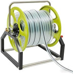 Retractable Hose Reel, Wall-Mounted Garden Hose Holder with Handle, Portable Cart for Outdoor Use, Ideal for Yard and Patio by Unknown