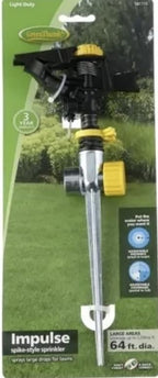 Green Thumb 933ZSGT 3200 sq ft Impulse Pulsating Lawn Sprinkler with Metal Spike Base - Pack of (2) - Image 2