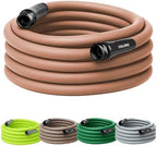Flexzilla Colors Garden Hose 5/8 in. x 50 ft., Lightweight All-Weather Water Hose, Durable and Flexible, Leak-Free Connections, Red Clay by Flexzilla