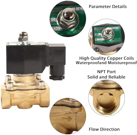 AC110V Brass Solenoid Float Valve Automatic Liquid Level Switch - Image 6