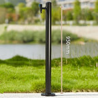 Stainless Steel Freestanding Water Column - 95cm Garden Hose Holder with Faucet, Stylish Outdoor Landscape Fountain Hydrant for Car Washing & Watering, Durable Decor - Image 2