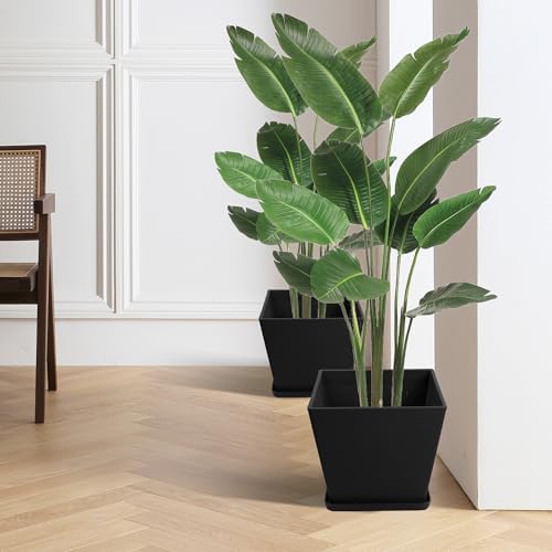 Kozyard 2Packs Taper Planter Indoor Outdoor Plant Pots - Image 2