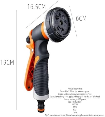 Hose Nozzle,Garden Hose Nozzle Spray Gun, High Pressure Multi-Pattern Sprayer for Car Wash, Plants, Flowers - Image 2