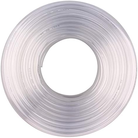 DERNORD PVC Tubing 1/2"ID X 5/8"OD Flexible Clear Vinyl Hose 100 Feet for Food Grade by DERNORD