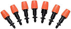 Botanical Garden Lawn Nozzle Irrigation Atomizing Sprinkler Drip Irrigation System Sprinkler Barb 1/4" Connector Garden Sprinkler 50PCS (Color : Orange) - Image 5