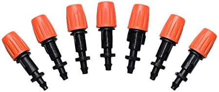 Gardening Watering System Tools Irrigation Atomizing Sprinkler Drip Irrigation System Sprinkler Barb 1/4" Connector Garden Sprinkler 50PCS (Color : Orange) - Image 5