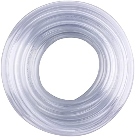 DERNORD PVC Tubing 3/4"ID X 1"OD Flexible Clear Vinyl Hose 25 Feet for Food Grade by DERNORD
