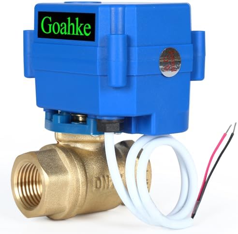 1" Motorized Ball Valve Brass Standard Port, 9-24V AC/DC 2-Wire Auto Return - Image 2
