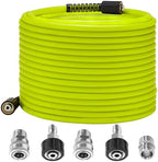 M MINGLE Pressure Washer Hose 50FT x 1/4", Stainless Steel M22 14mm Adapter by MMINGLE