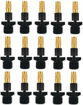 Adjustable Sprinkler with Micro Spray Mister Emitters, Copper Misting Nozzle Set for 4/7mm Hose Low Pressure Atomizing Sprayer 20pcs Brass Nozzle + 4 Points Extra Teeth by Unknown