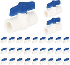30piece EFIELD 1/2" PVC Ball Valve (FPT Threaded) Schedule 40,Blue Lever by EFIELDPEXTUBING