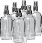 DMSOSTORE Glass Spray Bottles, 8 oz, BPA-Free Fine Mist Sprayer, Chemical-Resistant with Dust Cap, 6-Pack by DMSOSTORE