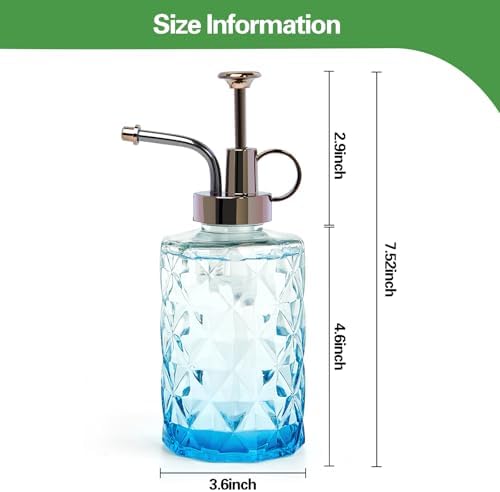 XXXFLOWER Upgraded Glass Plant Mister Spray Bottle+Wall Hanging Propagation Station with Wooden Stand 5 Bulb Vase 3 Tiers - Image 3
