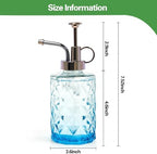XXXFLOWER Upgraded Glass Plant Mister Spray Bottle+Wall Hanging Propagation Station with Wooden Stand 5 Bulb Vase 3 Tiers - Image 3