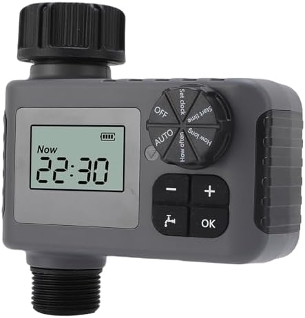 Fabater Sprinkler Timer, 1 Zone Programmable Digital Water Timer, Outdoor Garden and Soaker Hose with Rain Delay, Manual, Automatic Watering, IP55 Rating and Digital Display for - Image 5