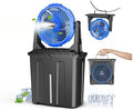 Ausic 9L Bucket Portable Misting Fan for Outdoors Patios, 30000mAh Rechargeable Battery Operated Camping Fan, 3 Strong Winds, 3 Large Spray Outlets, for Fishing/Travel/Garden Party/Golf/Tent/Office by Ausic