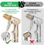 garden nozzle, high-pressure and heavy-duty metal nozzle, with 5 adjustable spray modes, high-pressure handheld sprayer, suitable for watering plants, cleaning houses, cars, and pets(2pcs) - Image 5