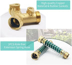 Garden Hose Splitter, 2 Way Y Connector Faucet Diverter, 3/4 Inch Copper - Image 5