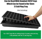 RooTrimmer 10 Pack 1020 Trays, Extra Thick Heavy Duty Seed Starting Trays - No Holes, No Leak, Reusable Propagation Flats for Microgreens, Seedlings, Plant Germination, Fodder and Transplant - Image 5