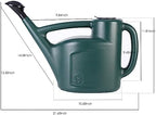 2+ Gallon Watering Can for Outdoor Plants,Large Garden Watering Can with Long Spout, Lid and Detachable Sprinkler Head, Leak Proof Heavy Duty Plastic Watering Pot for Indoor Plants - 9L - Image 2