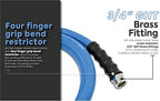 AG-LITE BSALONE15 1" x 15' Hot/Cold Water Rubber Garden Hose, 100% Rubber, Ultra-Light, Super Strong, 500 PSI, 50F to 190F Degrees, High Strength Polyester Braided, 2x Water Flow - Image 4