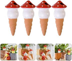 4Pcs Ceramic Self Watering Mushroom Stakes for Plants - Image 7