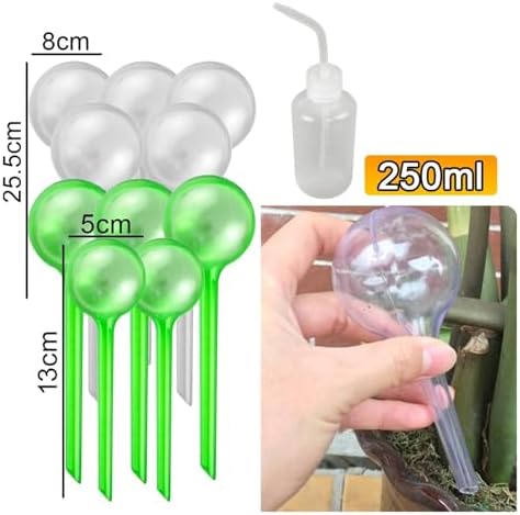 Plant Watering Globes Automatic Plant Watering Bulbs House Garden Water Can Spike Flower Houseplant Device Drip Irrigation System(10 PCS L Mixed Color) - Image 2