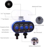 NURII Ball Valve Electronic Two Outlet Four Dials Water Timer, with Rain Sensor Hole Garden Irrigation System for Garden, Yard - Image 4