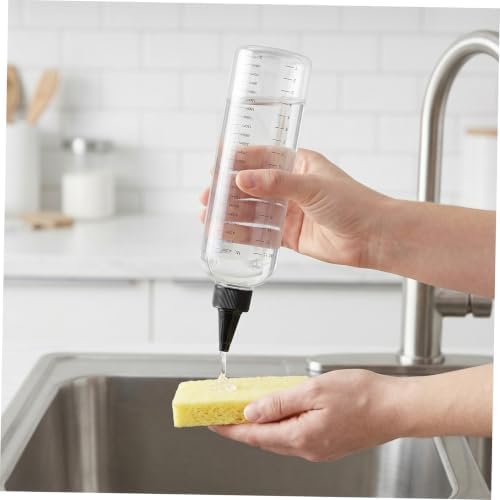 DOITOOL 8pcs Oz Plastic Squeeze Bottle with Graduated Scale, Leakproof Reusable Pet Dispenser for Hair Coloring and Daily Storage, Easy to Clean Kitchen and Laboratory Applicator - Image 4