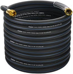 5/8 IN. × 90FT. Heavy Duty Hybrid Rubber Garden Hose, High Flow 5/8" I.D. No Memory Durable Lightweight Water Hose for Watering, Irrigation, Water Transfer Pump by Flaronro