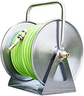 Stainless Steel Garden Hose Reel - Wall/Floor Mounted, 100ft Hose Capacity, Multi-Purpose Metal Water Hose Reel. by Unknown